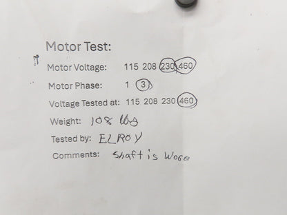 Baldor VM3611T Gearmotor 3Hp 230/460V 3PH 10:1 Reducer 173rpm LH Output 182TC