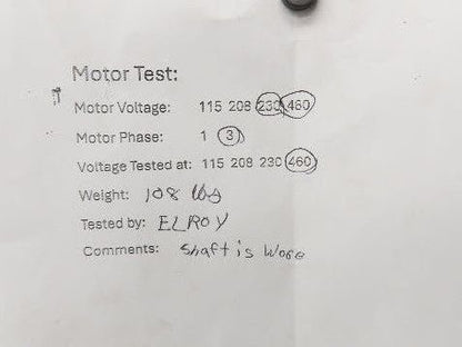 Baldor VM3611T Gearmotor 3Hp 230/460V 3PH 10:1 Reducer 173rpm LH Output 182TC