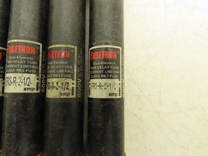 Bussman Shawmut FRS-R-2-1/2 Time Delay Fuse 2.5A 600VAC Lot of 6
