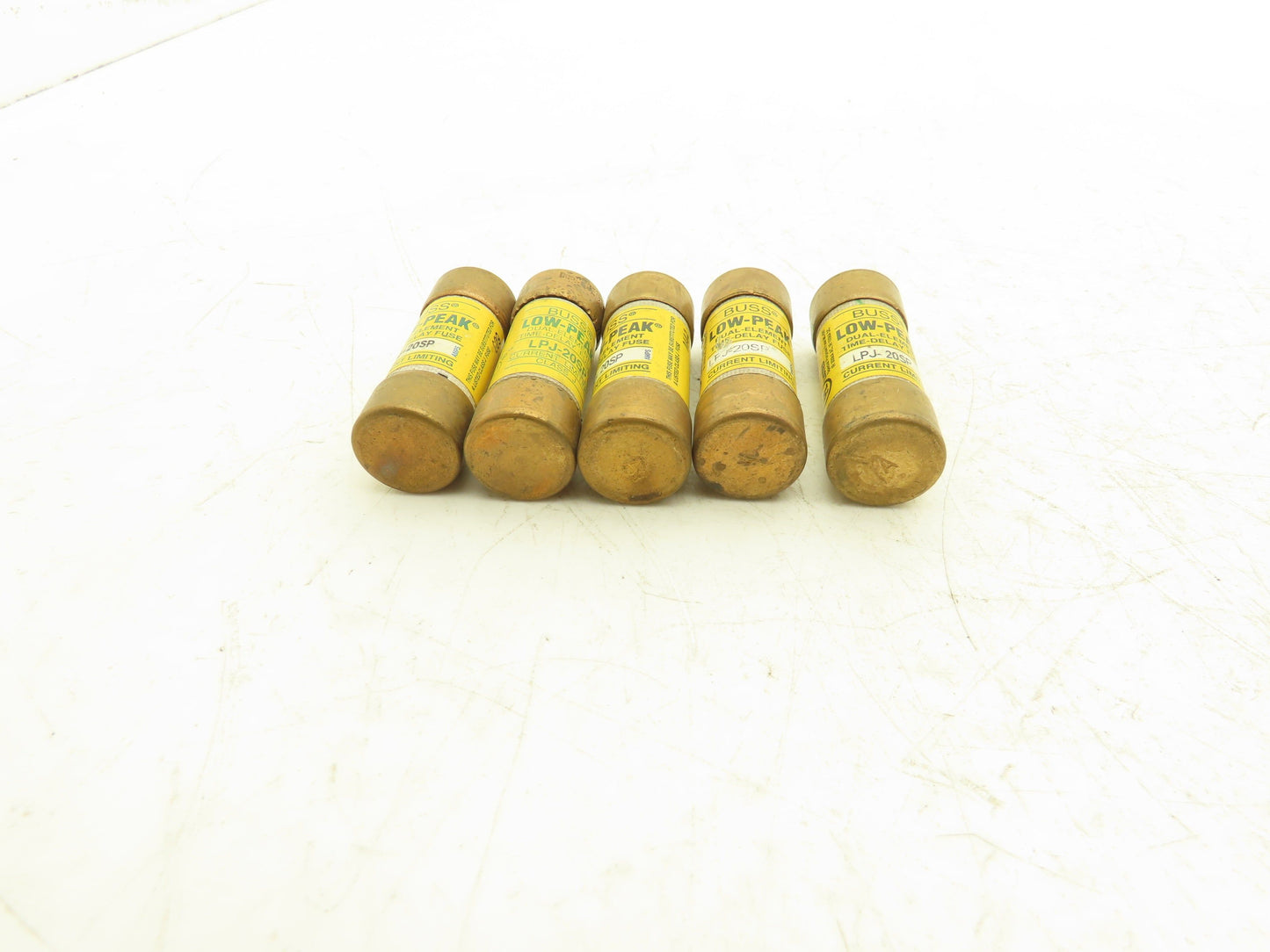 Bussman LPJ-20SP Low-Peak Dual Element Time Delay Fuse 20A 600Vac  Lot of 5