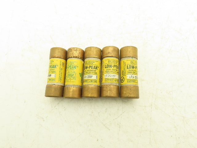 Bussman LPJ-20SP Low-Peak Dual Element Time Delay Fuse 20A 600Vac  Lot of 5