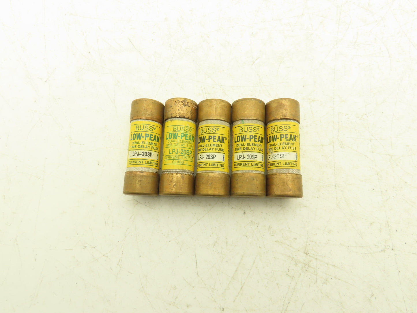 Bussman LPJ-20SP Low-Peak Dual Element Time Delay Fuse 20A 600Vac  Lot of 5