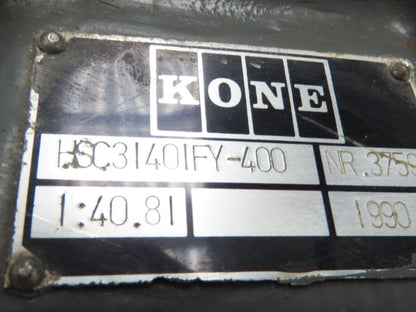 Kone Cranes HSC31401FY-400 Gear Drive Reducer 40.8:1 Gearbox 70mm Hollow Shaft
