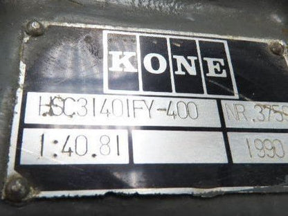 Kone Cranes HSC31401FY-400 Gear Drive Reducer 40.8:1 Gearbox 70mm Hollow Shaft