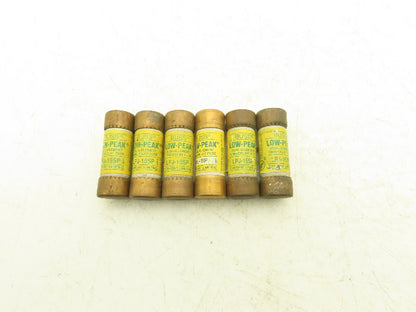 Bussman LPJ-15SP Low-Peak Dual Element Time Delay Fuse 15A 600Vac  Lot of 6