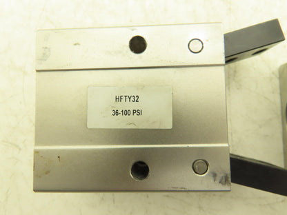 Bimba HFTY-32 Pneumatic Air Finger Gripper Cylinder Spring Return NO Lot of 2