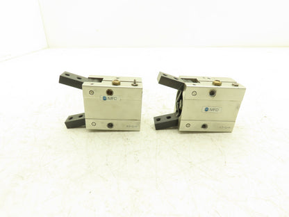 Bimba HFTY-32 Pneumatic Air Finger Gripper Cylinder Spring Return NO Lot of 2