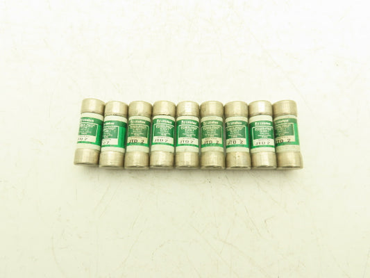 Littelfuse JTD 2 Powr-Pro Time Delay Fuse 2A 600Vac  Lot of 9