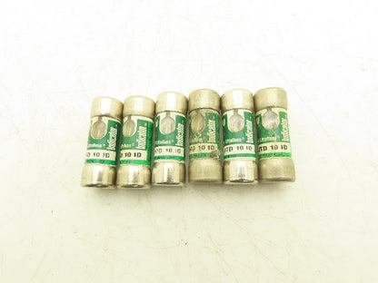 Littelfuse JTD 10 ID Indicator Fuse 10A 600Vac Class J Lot of 6