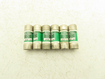 Littelfuse JTD 15 Powr-Pro Time Delay Fuse 15A 600Vac Class J Lot of 6