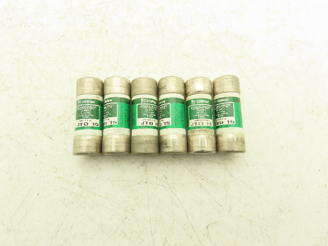 Littelfuse JTD 15 Powr-Pro Time Delay Fuse 15A 600Vac Class J Lot of 6
