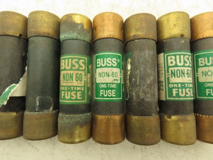 Buss NON-60 Fuse 60A 250Vac Class K5 Lot of 10