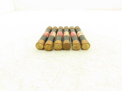 Fusetron FRS-R-3/10 Dual Element Time Delay Fuse 0.3A 600VAC Class RK5 Lot of 6