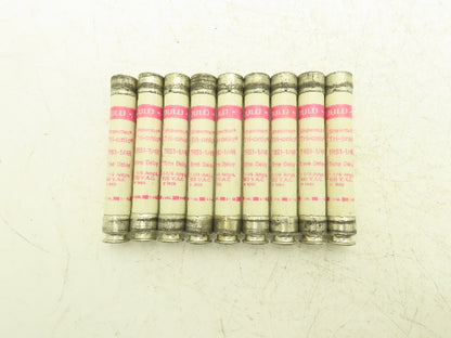 Gould Shawmut TRS1-1/4R Tri-onic Time Delay Fuse 1.25A 600VAC Class RK5 Lot of 9