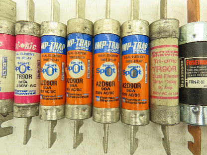 Dual Element Time Delay Fuse 90A 600VAC Class RK5 Mixed Brand Lot of 16