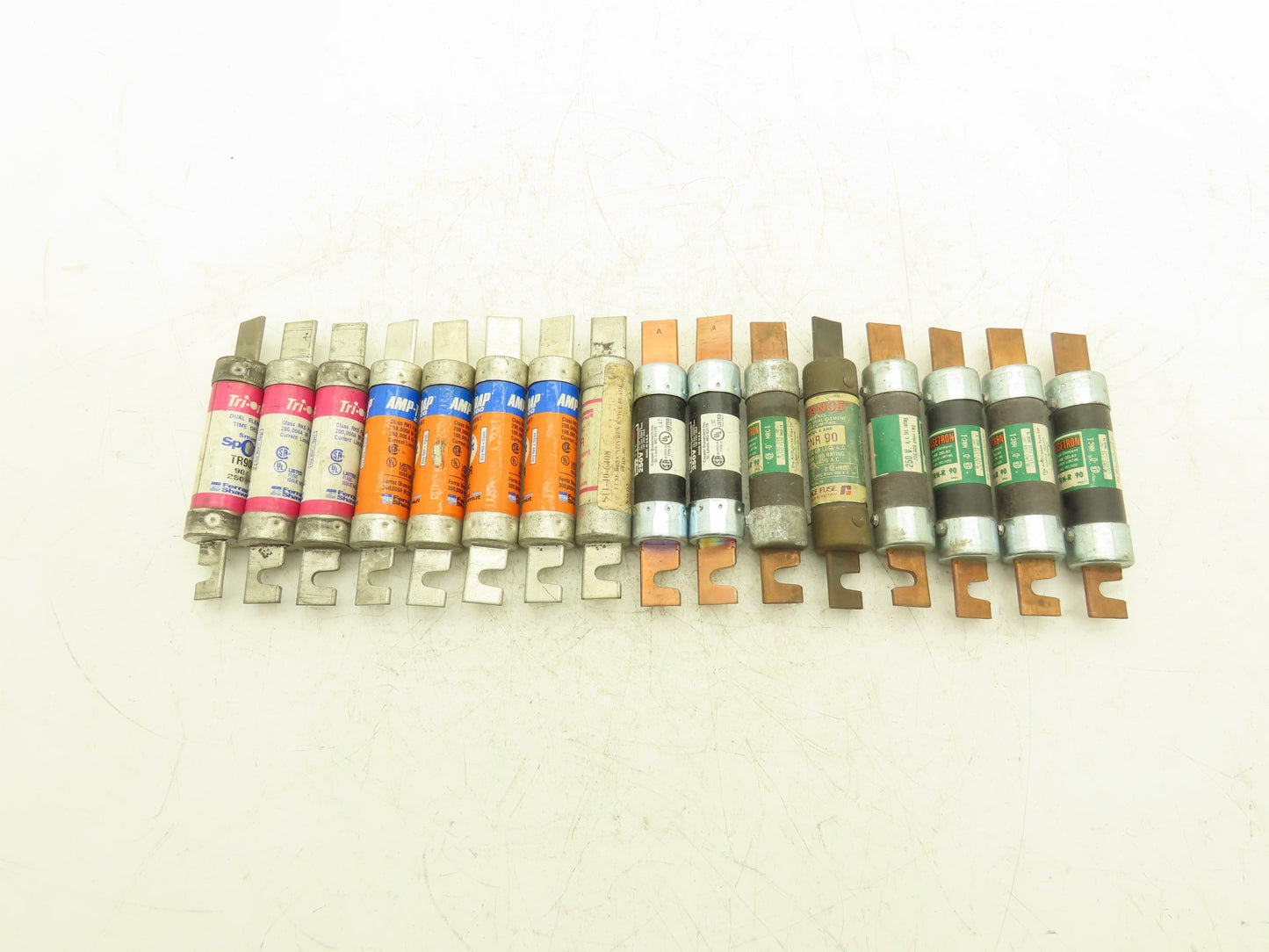 Dual Element Time Delay Fuse 90A 600VAC Class RK5 Mixed Brand Lot of 16