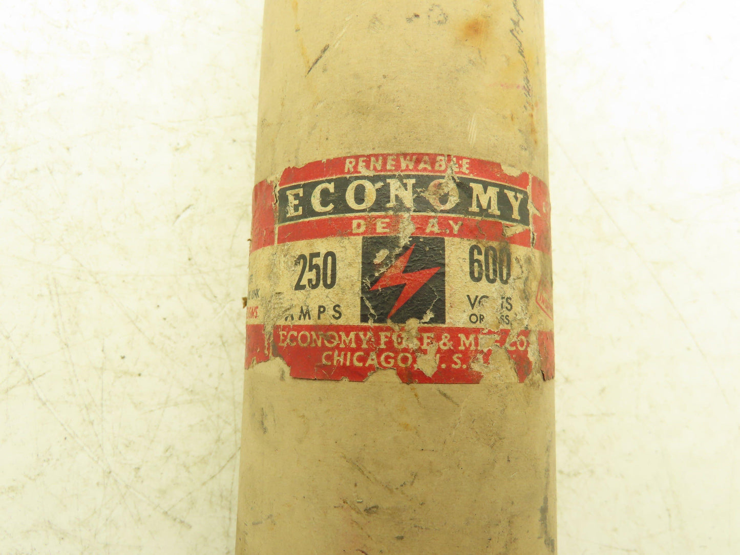 Economy Fuse & Mfg Co F-25025 Rebuildable Renewable Delay Fuse 250Amp 600VAC