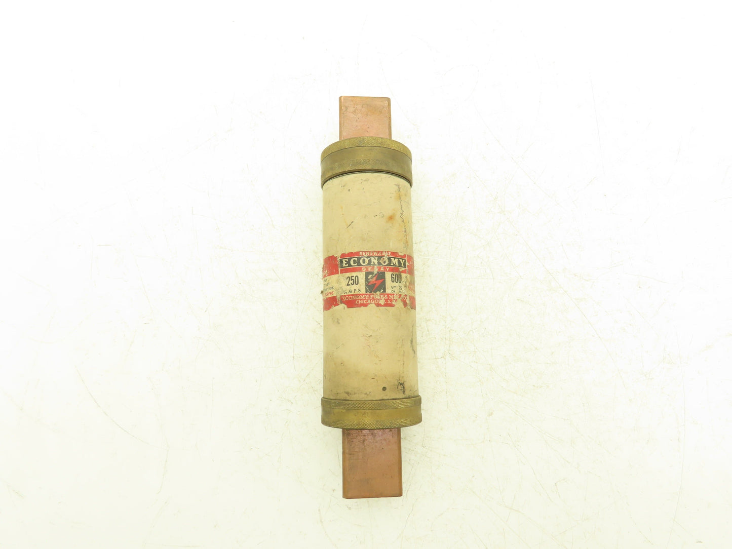Economy Fuse & Mfg Co F-25025 Rebuildable Renewable Delay Fuse 250Amp 600VAC