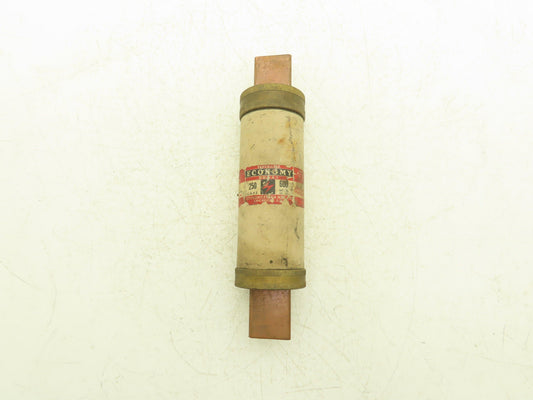 Economy Fuse & Mfg Co F-25025 Rebuildable Renewable Delay Fuse 250Amp 600VAC