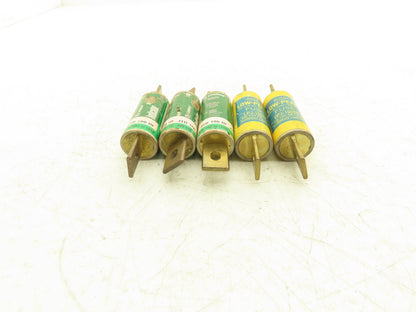 Time Delay Fuse 100A 600VAC Class J Mixed Brand Lot of 5