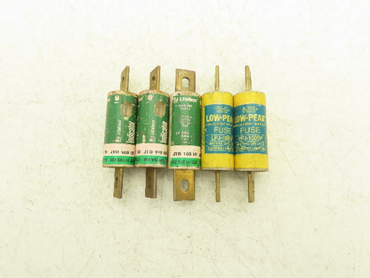 Time Delay Fuse 100A 600VAC Class J Mixed Brand Lot of 5