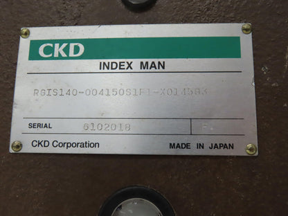 CKD RGIS140-004150S1F1-X014583 Roller Gear Cam Drive Indexer Table Metric Shaft