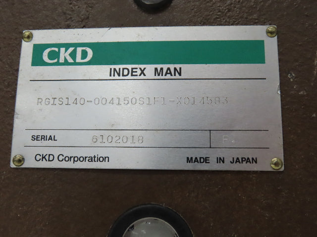 CKD RGIS140-004150S1F1-X014583 Roller Gear Cam Drive Indexer Table Metric Shaft