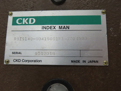 CKD RGIS140-004150S1F1-X014583 Roller Gear Cam Drive Indexer Table Metric Shaft