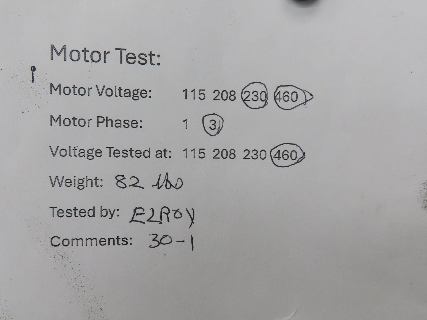 Hytrol 4AC-30-1-LH Conveyor Drive Brake Gearmotor 30:1 Reducer 1Hp 230/460V 56C