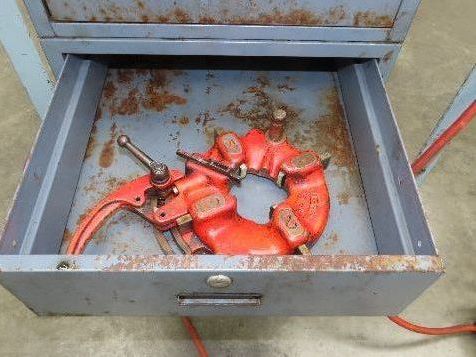 Ridgid 1822-I Pipe Threader Threading Machine Cart Auto Chuck 815 Head 1/2-2"NTP