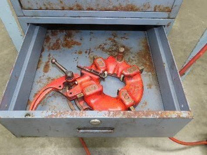 Ridgid 1822-I Pipe Threader Threading Machine Cart Auto Chuck 815 Head 1/2-2"NTP