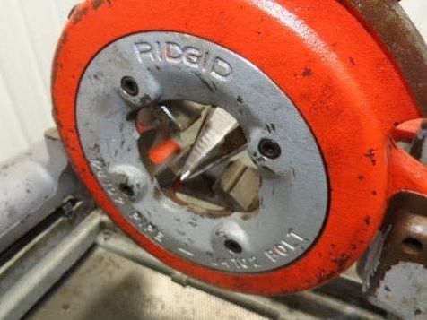 Ridgid 1822-I Pipe Threader Threading Machine Cart Auto Chuck 815 Head 1/2-2"NTP