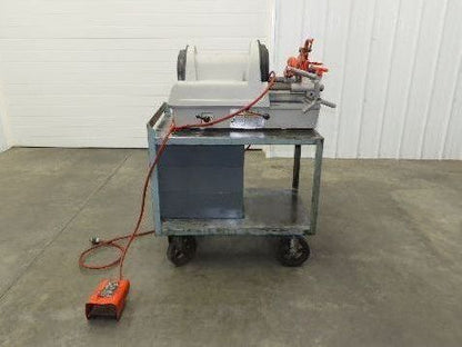 Ridgid 1822-I Pipe Threader Threading Machine Cart Auto Chuck 815 Head 1/2-2"NTP