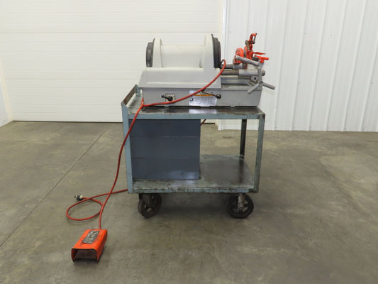Ridgid 1822-I Pipe Threader Threading Machine Cart Auto Chuck 815 Head 1/2-2"NTP