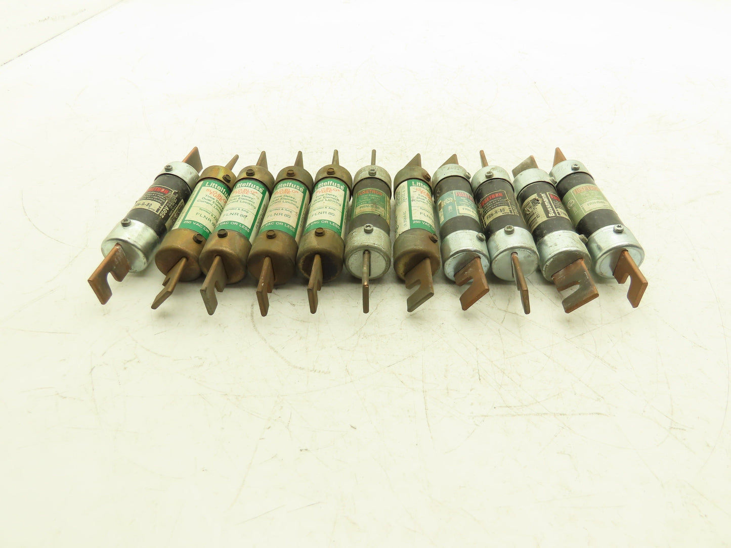 Time Delay Dual Element Fuse 80A 250VAC Class RK5 Mixed Brand Lot of 11