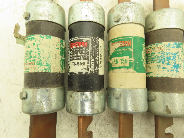 Fusetron FRN-R-150 Dual Element Time Delay Fuse 150A 250VAC Class RK5 Lot of 6