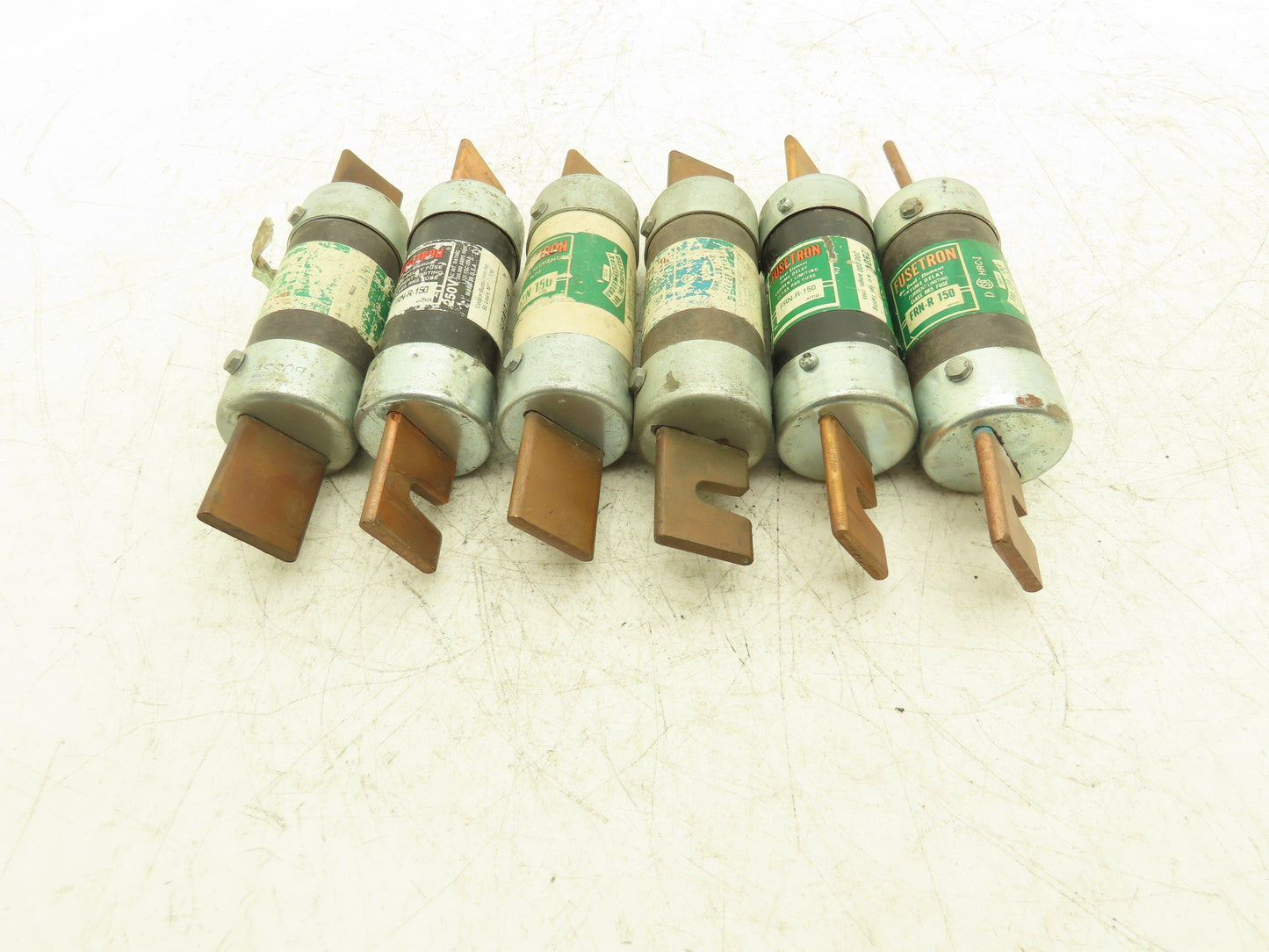 Fusetron FRN-R-150 Dual Element Time Delay Fuse 150A 250VAC Class RK5 Lot of 6
