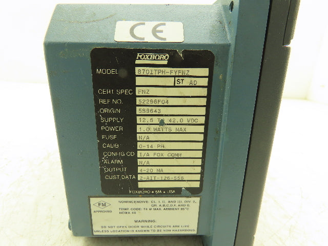 Foxboro 870ITPH-FYFNZ  I/A Series ph/ORP Transmitter