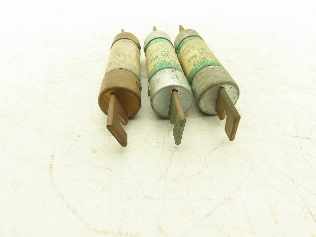 Econ ECNR 100 Dual Element Time Delay Fuse 100A 250VAC Class RK5 Lot of 3