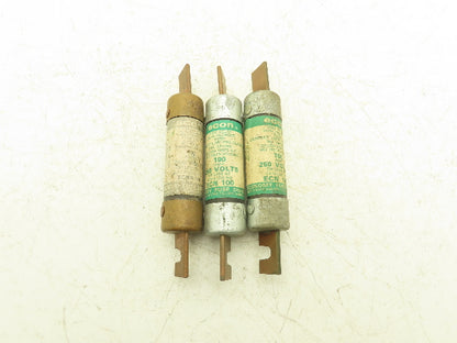 Econ ECNR 100 Dual Element Time Delay Fuse 100A 250VAC Class RK5 Lot of 3