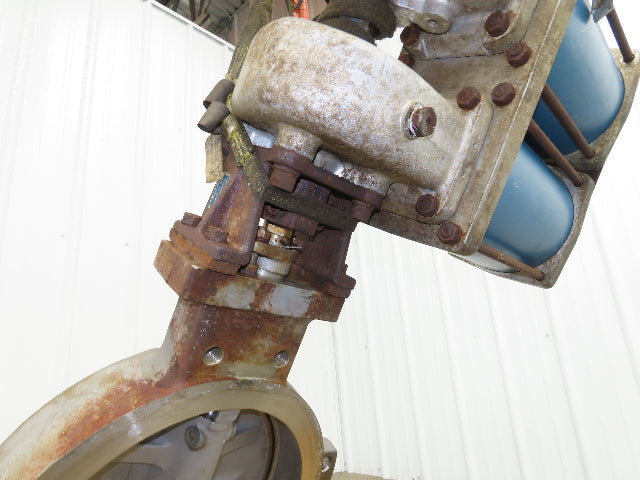 Jamesbury ST-2400 18" Stainless Wafer Butterfly Valve Air Actuator & Positioner