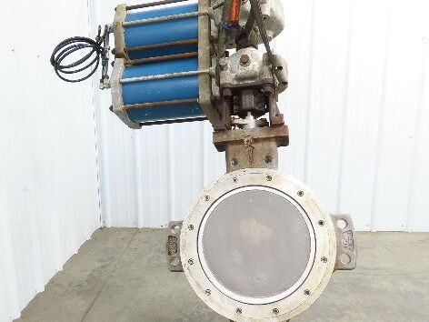 Jamesbury ST-2400 18" Stainless Wafer Butterfly Valve Air Actuator & Positioner