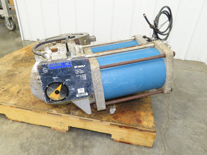 Jamesbury ST-2400 18" Stainless Wafer Butterfly Valve Air Actuator & Positioner