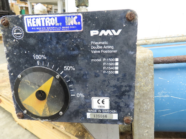 Jamesbury ST-2400 18" Stainless Wafer Butterfly Valve Air Actuator & Positioner