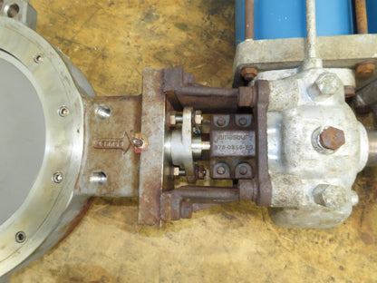Jamesbury ST-2400 18" Stainless Wafer Butterfly Valve Air Actuator & Positioner