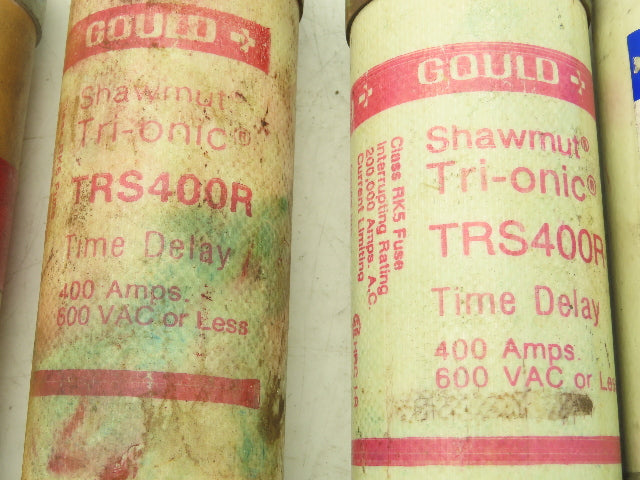 Dual Element Time Delay Fuse 400A 600VAC Class RK5 Various Mfr Lot of 6