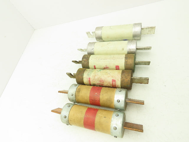 Dual Element Time Delay Fuse 400A 600VAC Class RK5 Various Mfr Lot of 6