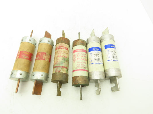 Dual Element Time Delay Fuse 400A 600VAC Class RK5 Various Mfr Lot of 6