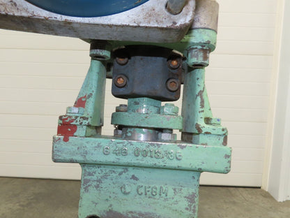 Jamesbury ST-600 18" Stainless Wafer Butterfly Valve Air Actuator & Positioner