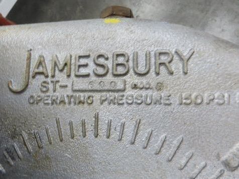 Jamesbury ST-600 18" Stainless Wafer Butterfly Valve Air Actuator & Positioner